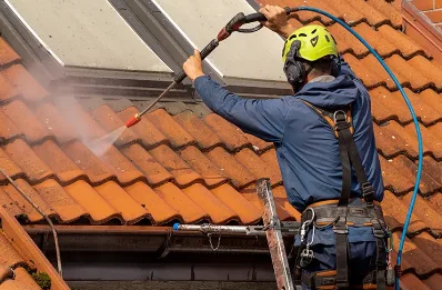 Démoussage et hydrofuge de toiture aux Ancizes-Comps